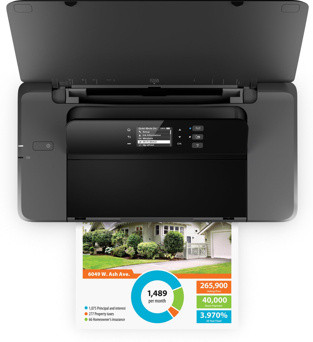 HP Officejet 200 Mobile Conexiones inalámbricas Color Impresora