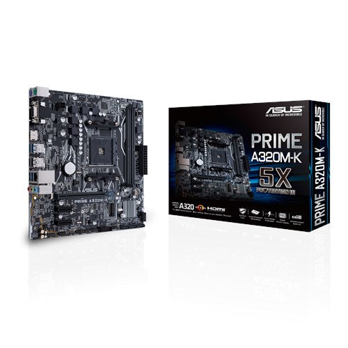 MB ASUS A320 AMD S-AM4/2X DDR4 2666/HDMI/M.2/4X USB3.1/MICRO ATX/GAMA BASICA