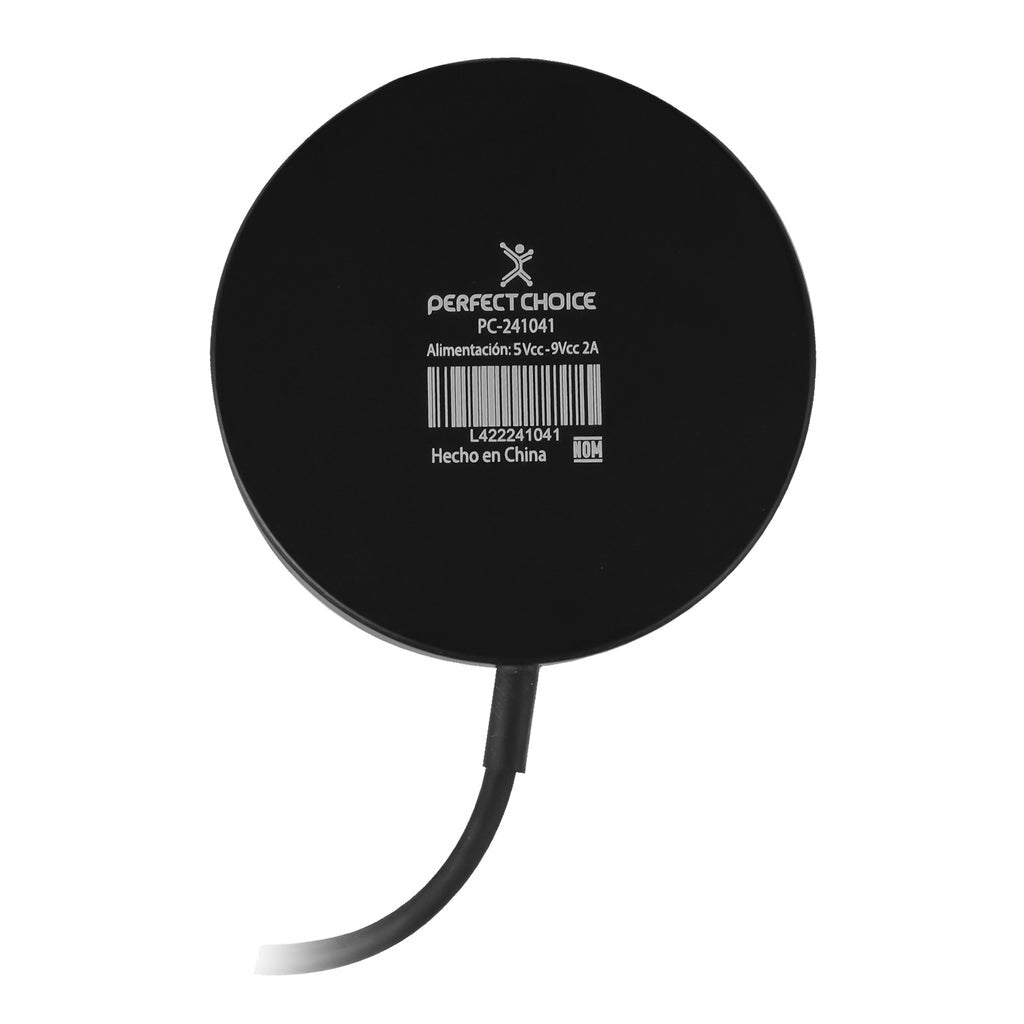 Perfect Choice PC-241041 cargador de dispositivo móvil Smartphone Negro USB Cargador inalámbrico Interior