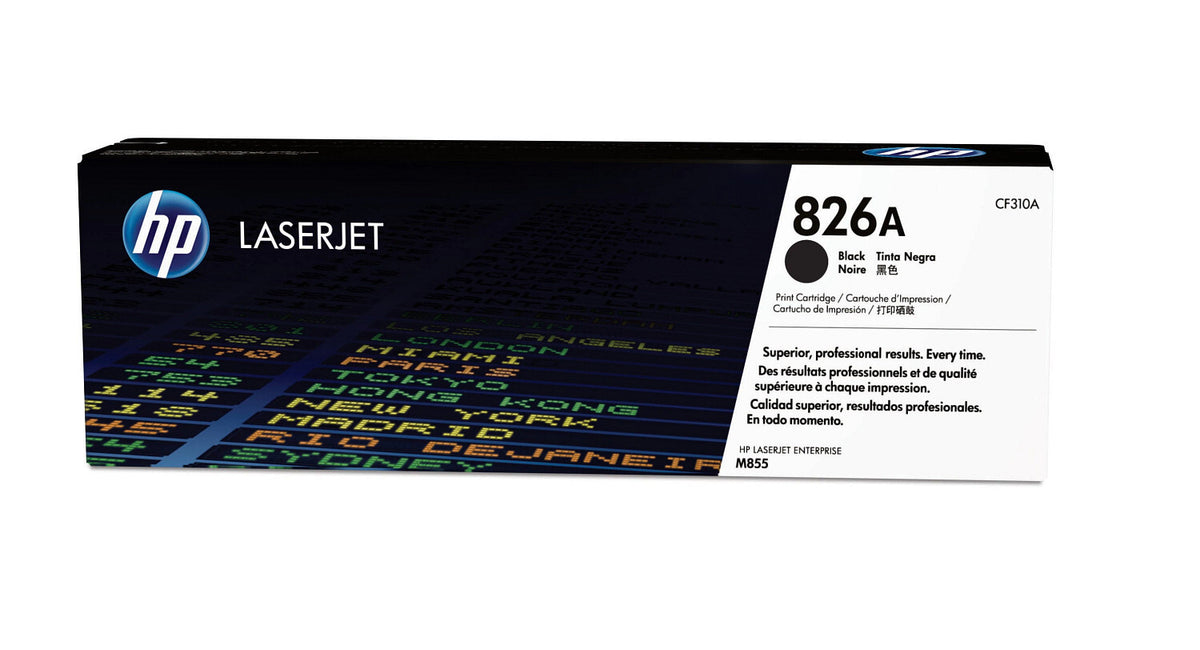 HP Cartucho original de tóner negro 826A LaserJet
