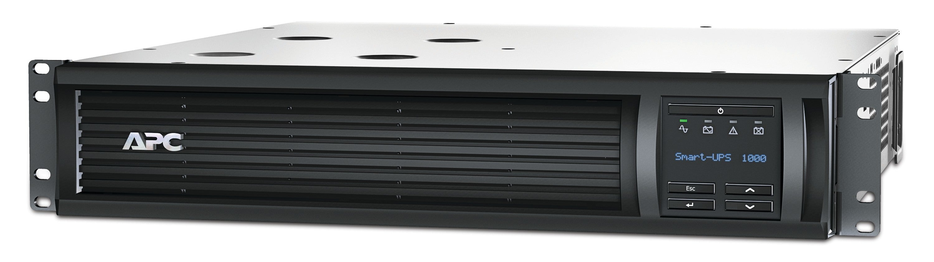 UPS APC 1000VA Tower LCD RM 2U 120V 6 NEMA 5-15R Outlets with SmartConnect