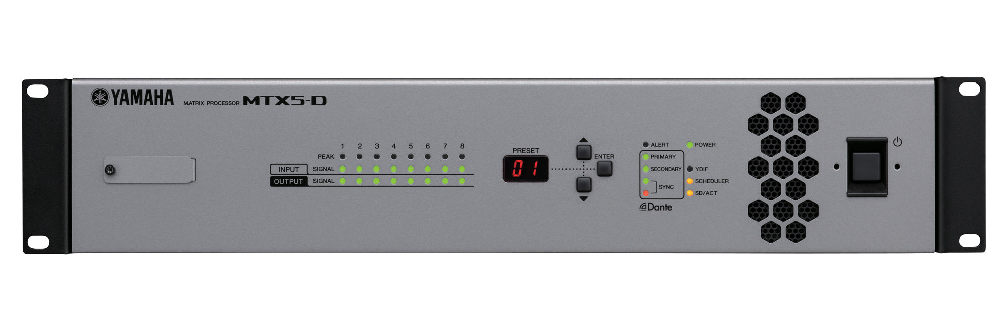 Procesador Matricial de Audio | DSP | 34 Entradas (entre digital y análogas)  x 16 Salidas | Ideal para Instalaciones Comerciales |  Interfaz Dante