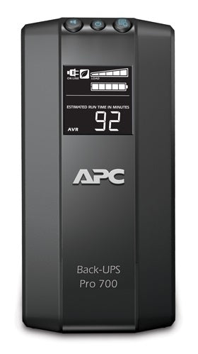 APC UPS Pro 700VA/420W 120V Replacement Battery Energy Saving 6 Outlets Black