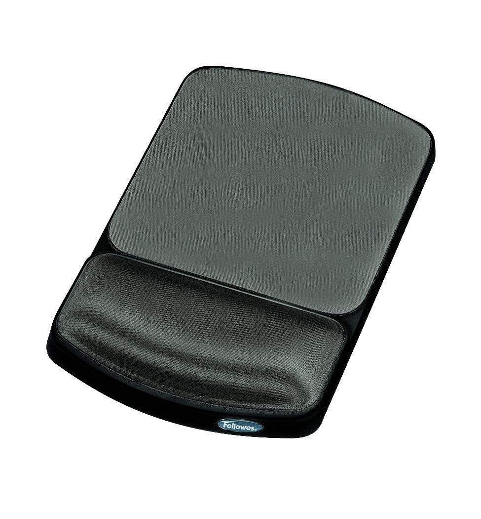 Fellowes Graphite Gel Wrist Rest Mouse Pad