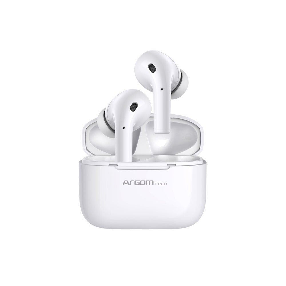 ArgomTech ARG-HS-5070PK audífono y auriculare Auriculares True Wireless Stereo (TWS) Intra auditivo Llamadas/Música Bluetooth Blanco