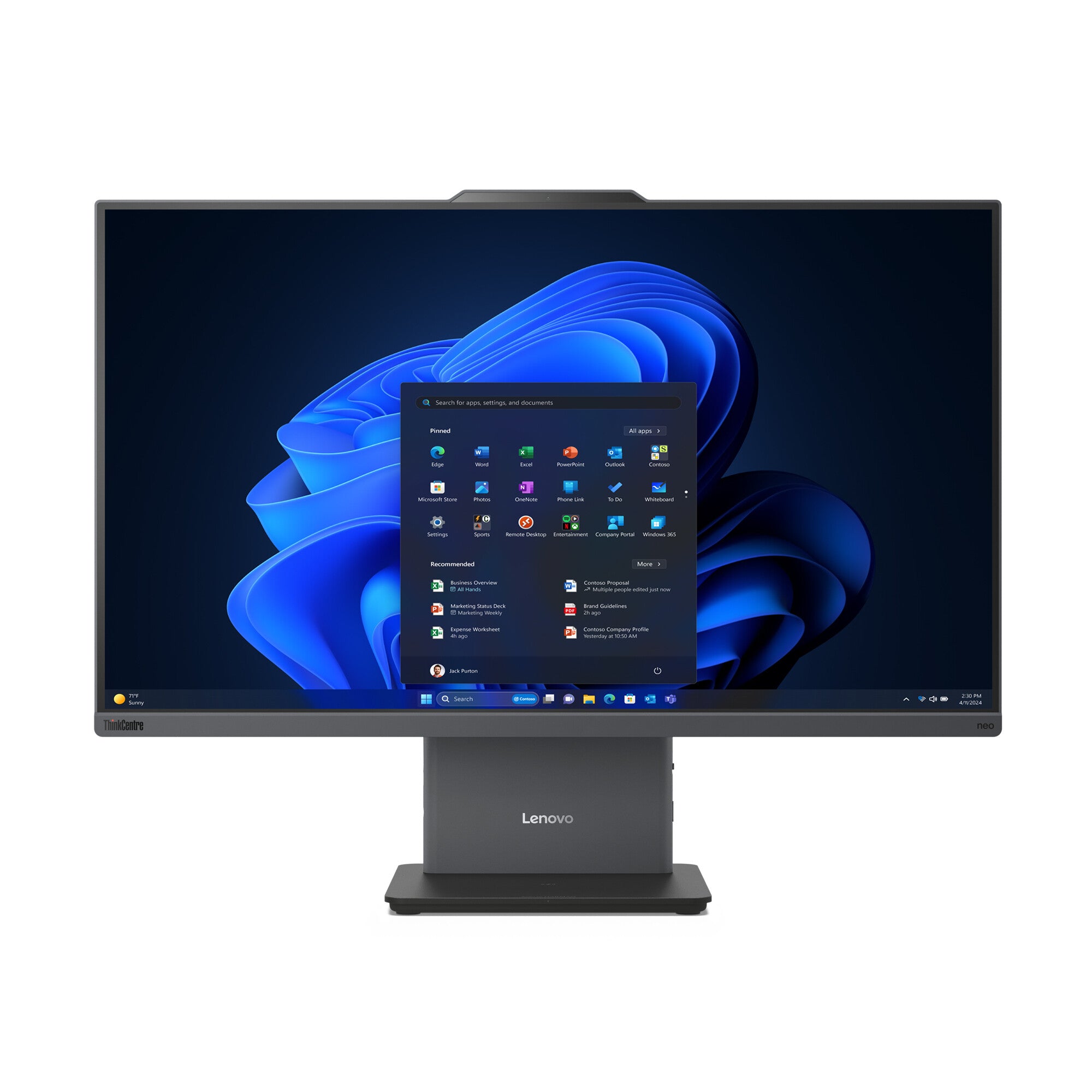 Lenovo ThinkCentre neo 50a Intel® Core™ i5 i5-13420H 68.6 cm (27") 1920 x 1080 Pixeles Pantalla táctil PC todo en uno 16 GB DDR5-SDRAM 1 TB SSD Windows 11 Pro Wi-Fi 6 (802.11ax) Gris
