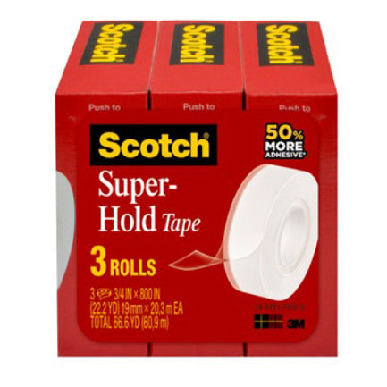 Scotch 3M Super Adhesive Tape 0.19 X 25.4 m with 3 pieces