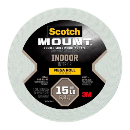 3M Indoor Mounting Tape 110H-Long-DC 19mmx8.89m in Display Case