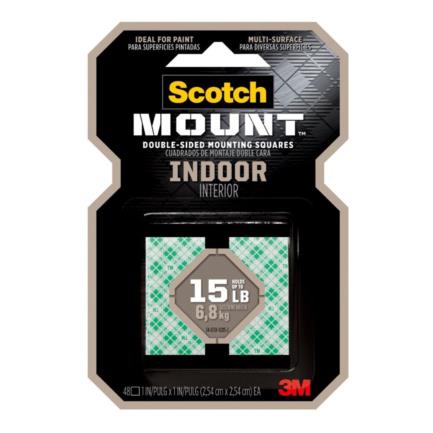 3M Interior Mounting Tape 111H-SQ-48-DC 48 Units in Display Case