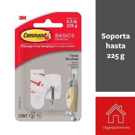3M Command Basic 1 Wire Small White Hook