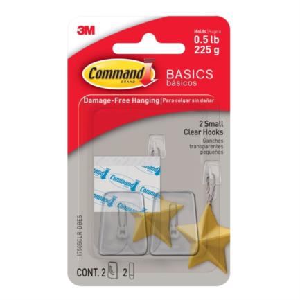 3M Command Basic Clear Hook 2