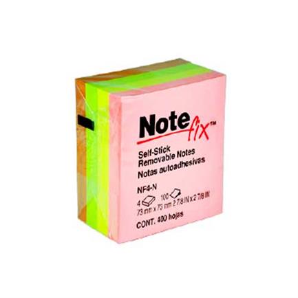 3M Post-it Notes 3x3 Neon 4 Pads 100 Sheets