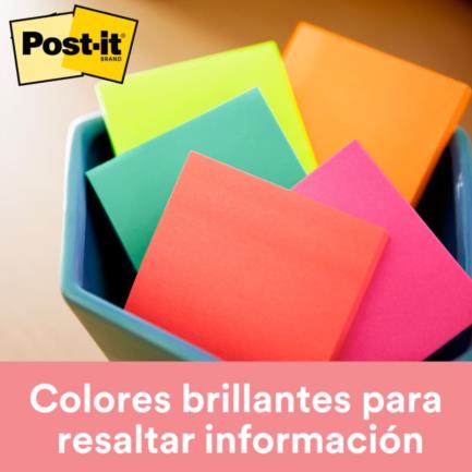 3M Post-It Notes 3x3 Neon 5 Pads/75 Sheets