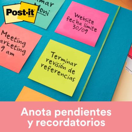 3M Post-It Notes 3x3 Neon 5 Pads/75 Sheets