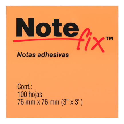Notas Adhesivas 3M Notefix 3x3 Colores Neon Paq/100 Hjs