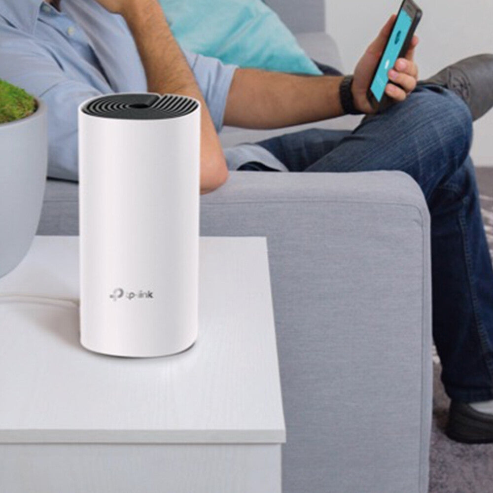 TP-Link Deco E4 (1-pack) Doble banda (2,4 GHz / 5 GHz) Wi-Fi 5 (802.11ac) Blanco, Gris Interno