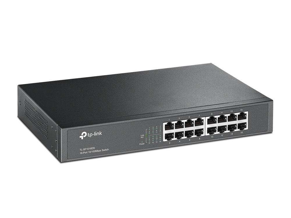 TP-Link TL-SF1016DS No administrado Fast Ethernet (10/100) Negro