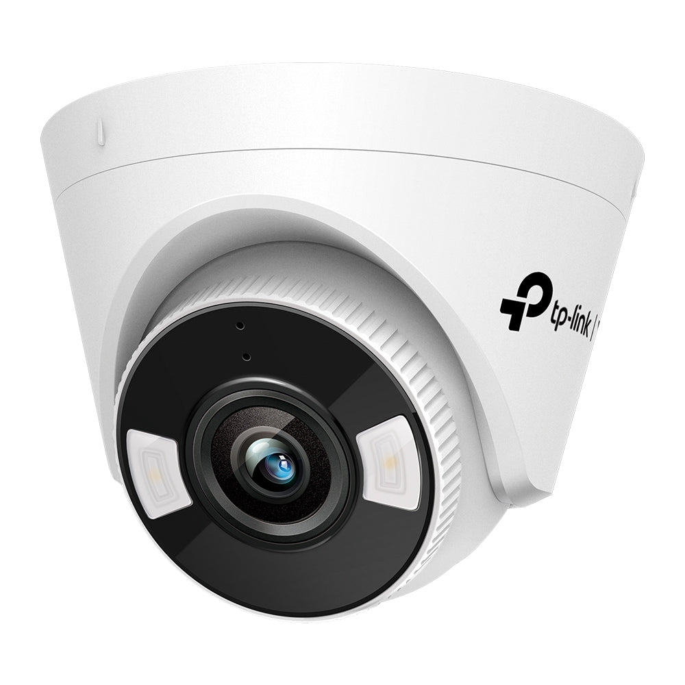 CAMARA IP TURRET TP-LINK VIGI VIGI C4502.8MM 5MP DETECCION PERSONAS Y VEHICULOS AUDIO BIDIRECCIONAL MODO PASILLO FULL COLOR ALMACENAMIENTO MICROSD H.265 WDR REAL