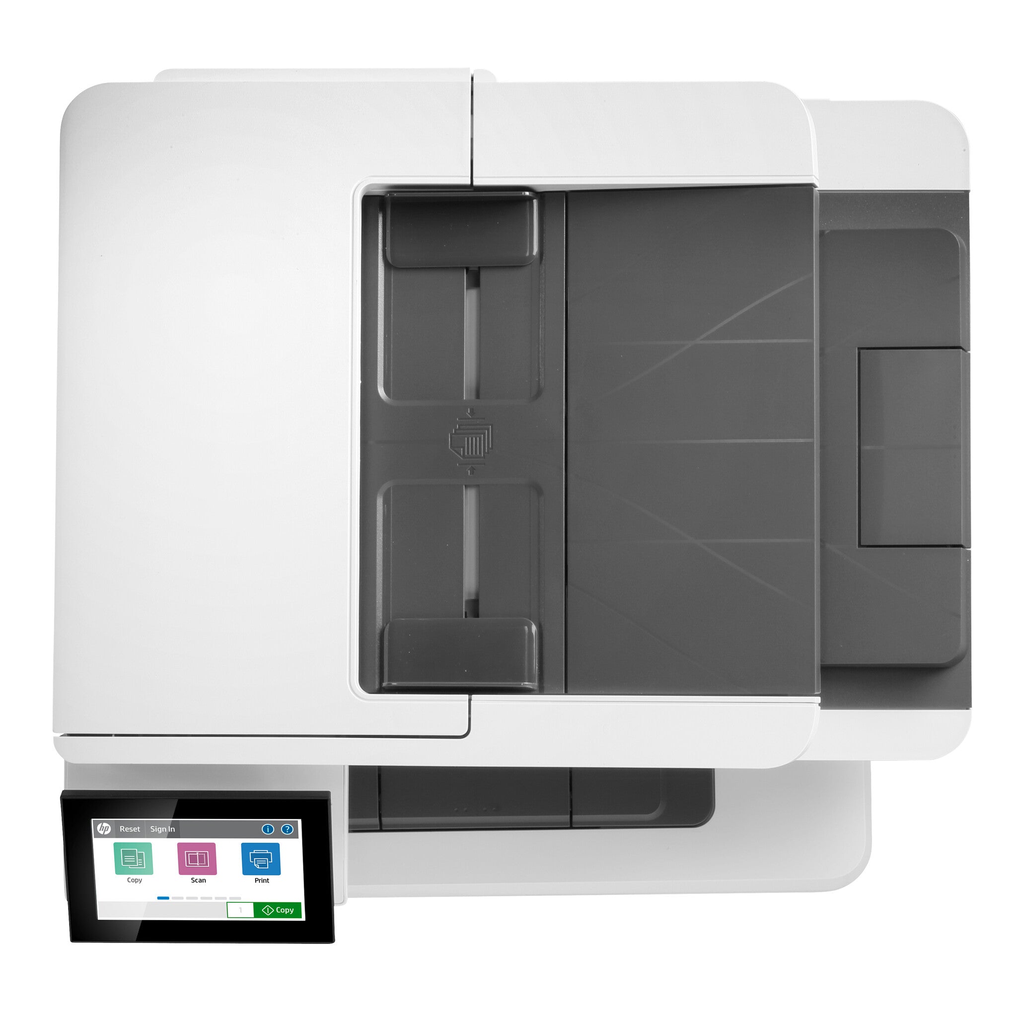 HP LaserJet Enterprise M430f Multifunction Blanco y negro Impresora, Ethernet solamente; Copiadora, escáner