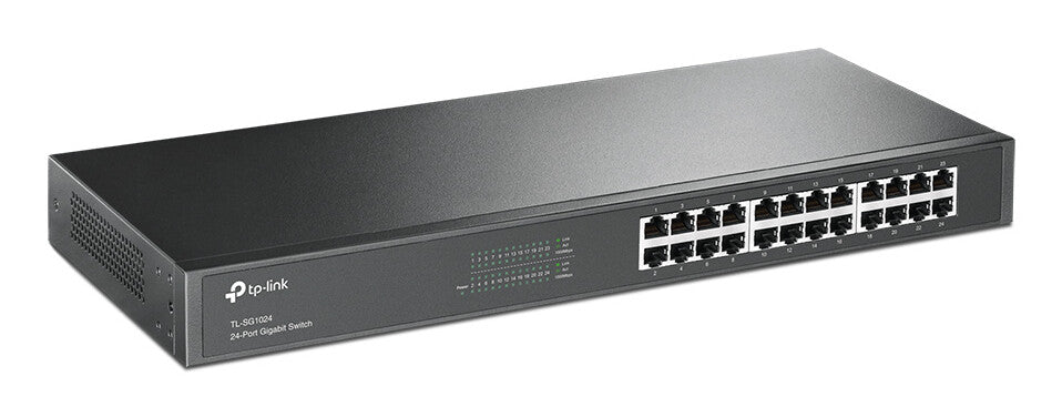 TP-Link TL-SG1024 dispositivo de redes No administrado L2 Gigabit Ethernet (10/100/1000) Negro