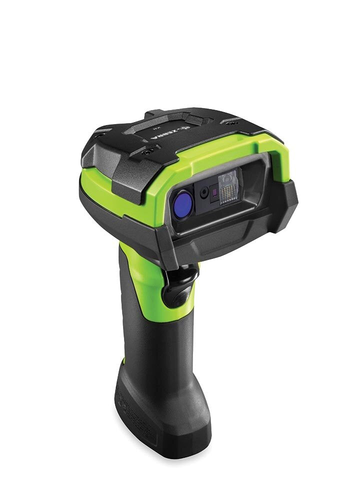 Zebra DS3678-XR Industrial Cordless Scanner 1D/2D (Extended Range up to 32m) Rugged with Vibrating Motor includes USB Cable (CBA-U42-S07PAR) Cradle (STB3678-C100F3WW) Power Supply (PWR-BGA12V50W0WW) Power Cord (23844-00-00R)