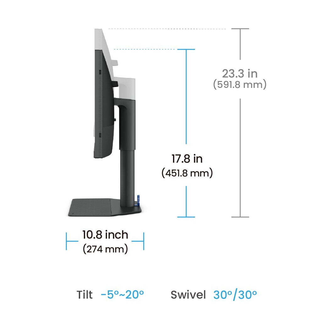 BenQ SW242Q monitor de computadora 61.2 cm (24.1") 2560 x 1600 Pixeles WQXGA LED Negro