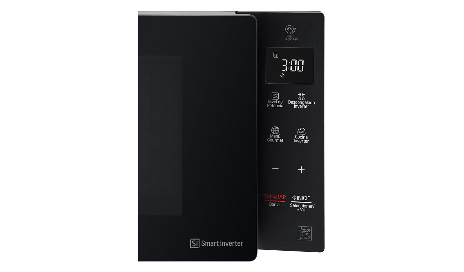 LG MS1536GIS microondas Negro Microondas con parrilla Mostrador 42 L 1400 W