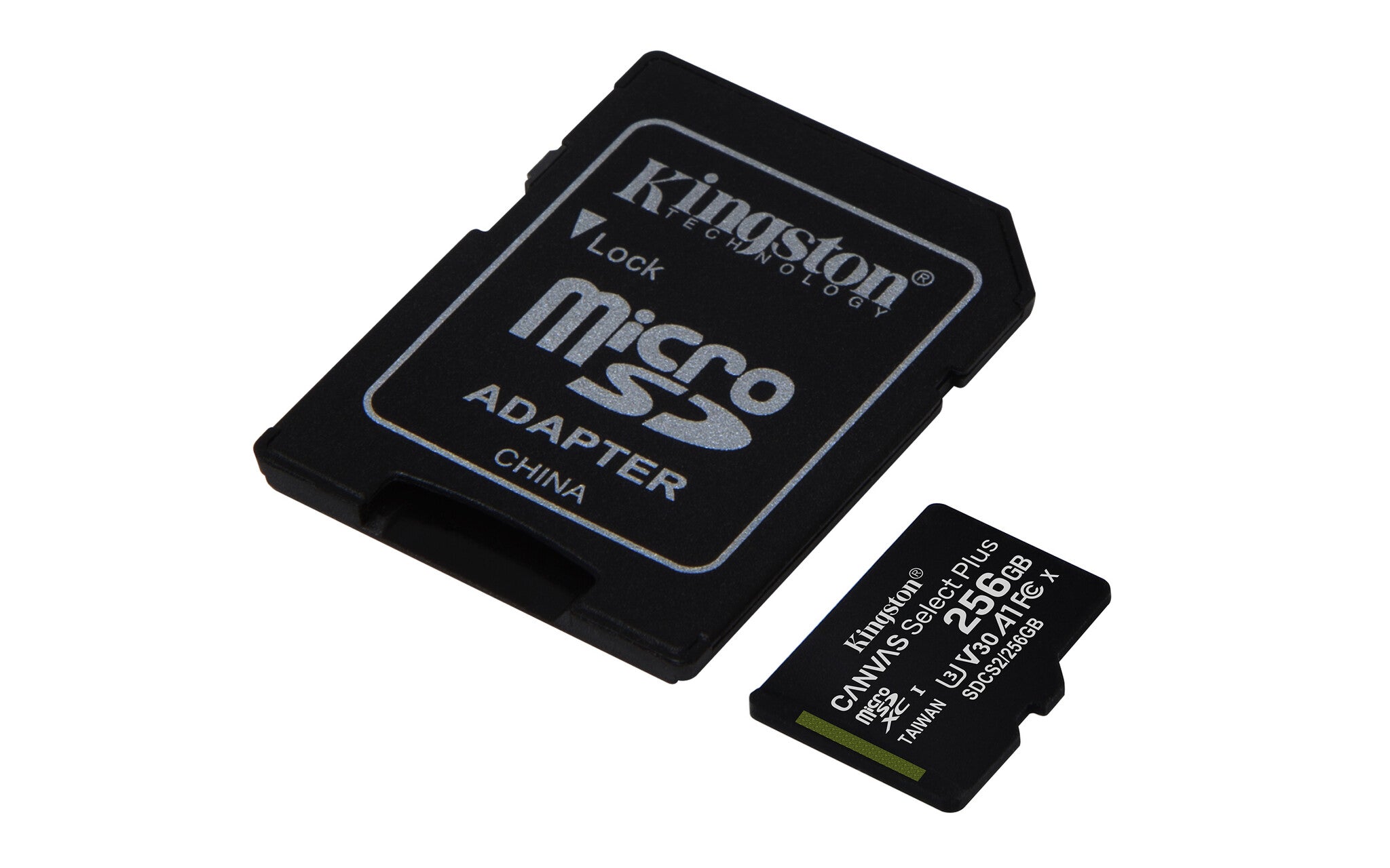Kingston Technology Canvas Select Tarjeta micSDXC Plus 100R A1 C10 de 256 GB + ADP