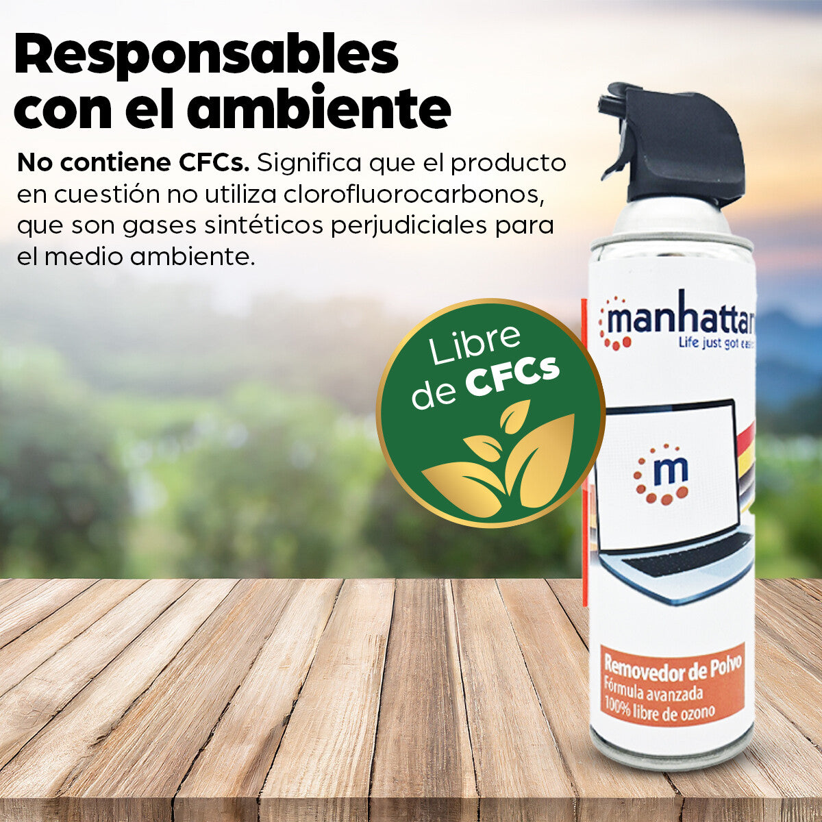 Manhattan Removedor de polvo, bote de 660 ml