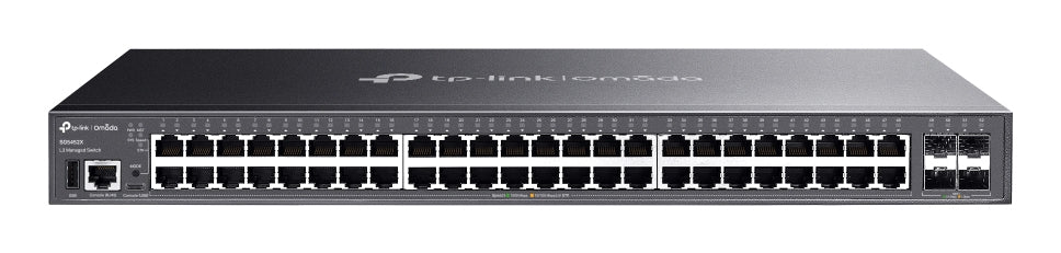 TP LINK SWITCH SG5452X ADMINISTABLE L3 APILABLE DE 48 PUERTOS GIGABIT CON 4 RANURAS DE 10G