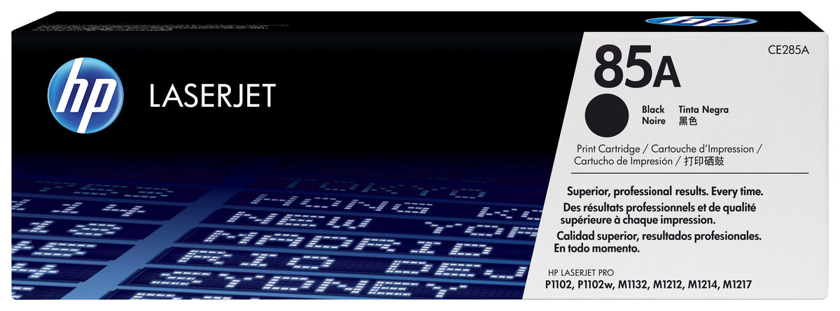 HP Cartucho original de tóner negro 85A LaserJet