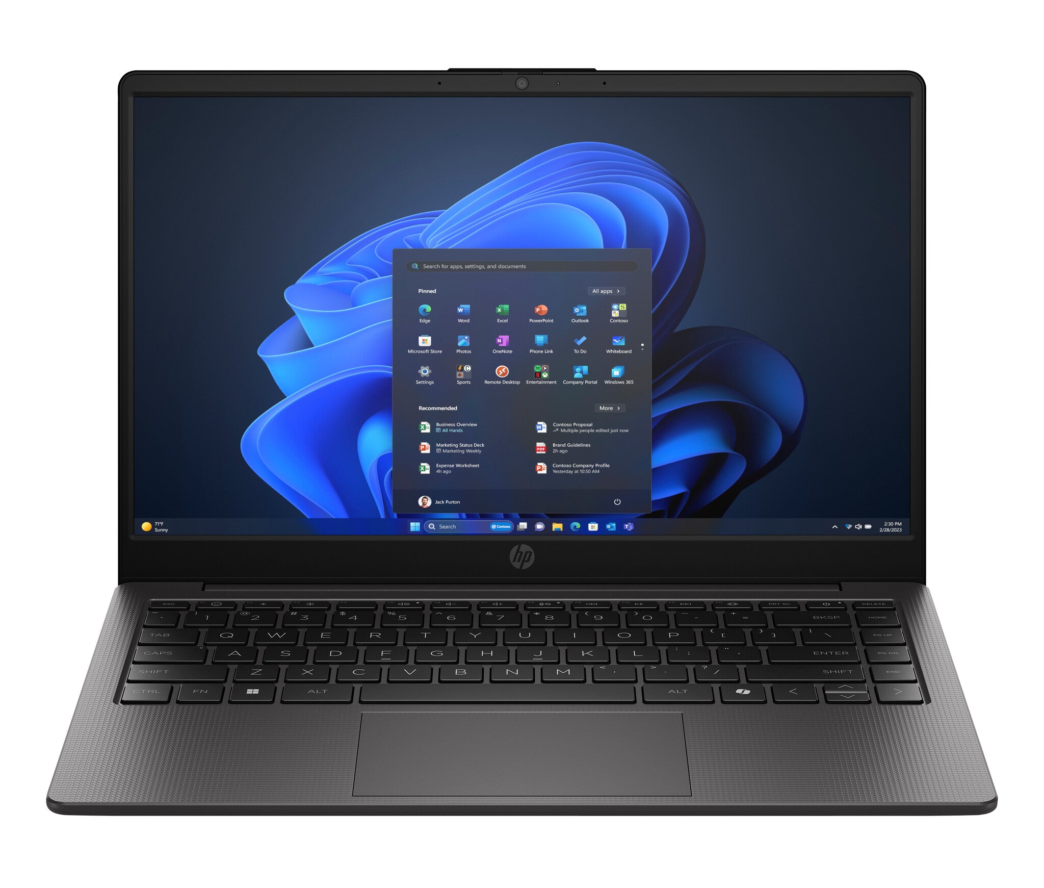 HP 240R 14 inch G10 Notebook PC Intel Core 3 100U Computadora portátil 35.6 cm (14") HD 8 GB DDR4-SDRAM 512 GB SSD Wi-Fi 6 (802.11ax) Windows 11 Home Negro