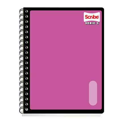 Scribe 2673 libreta 200 hojas Negro, Naranja, Rosa
