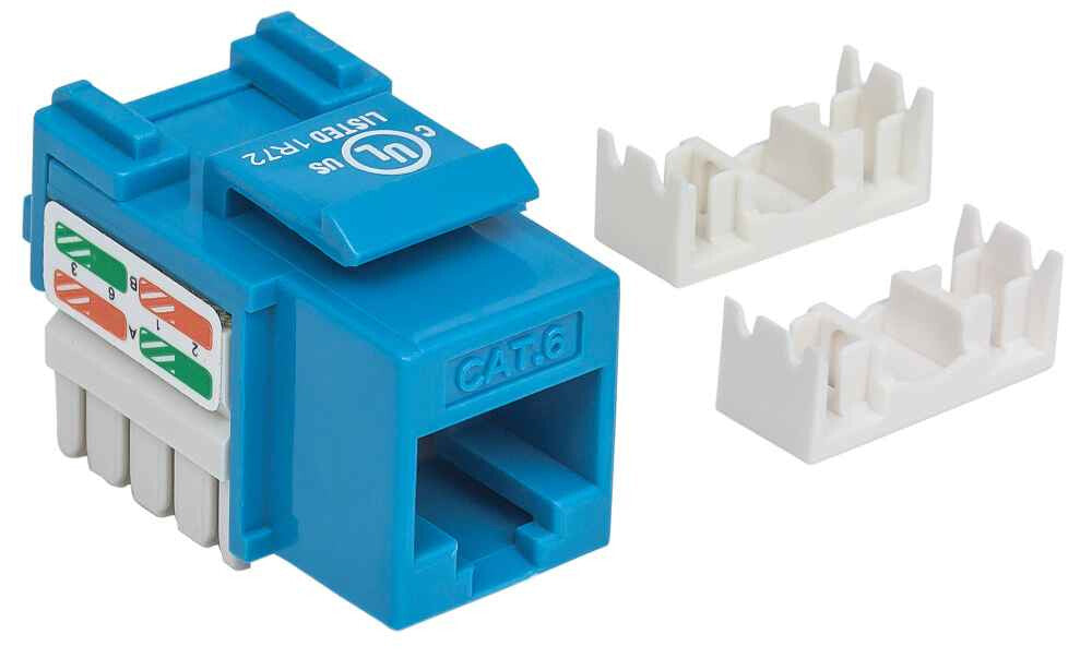 Intellinet JACK RJ45 CAT6 KEYSTONE DE IMPACTO AZUL