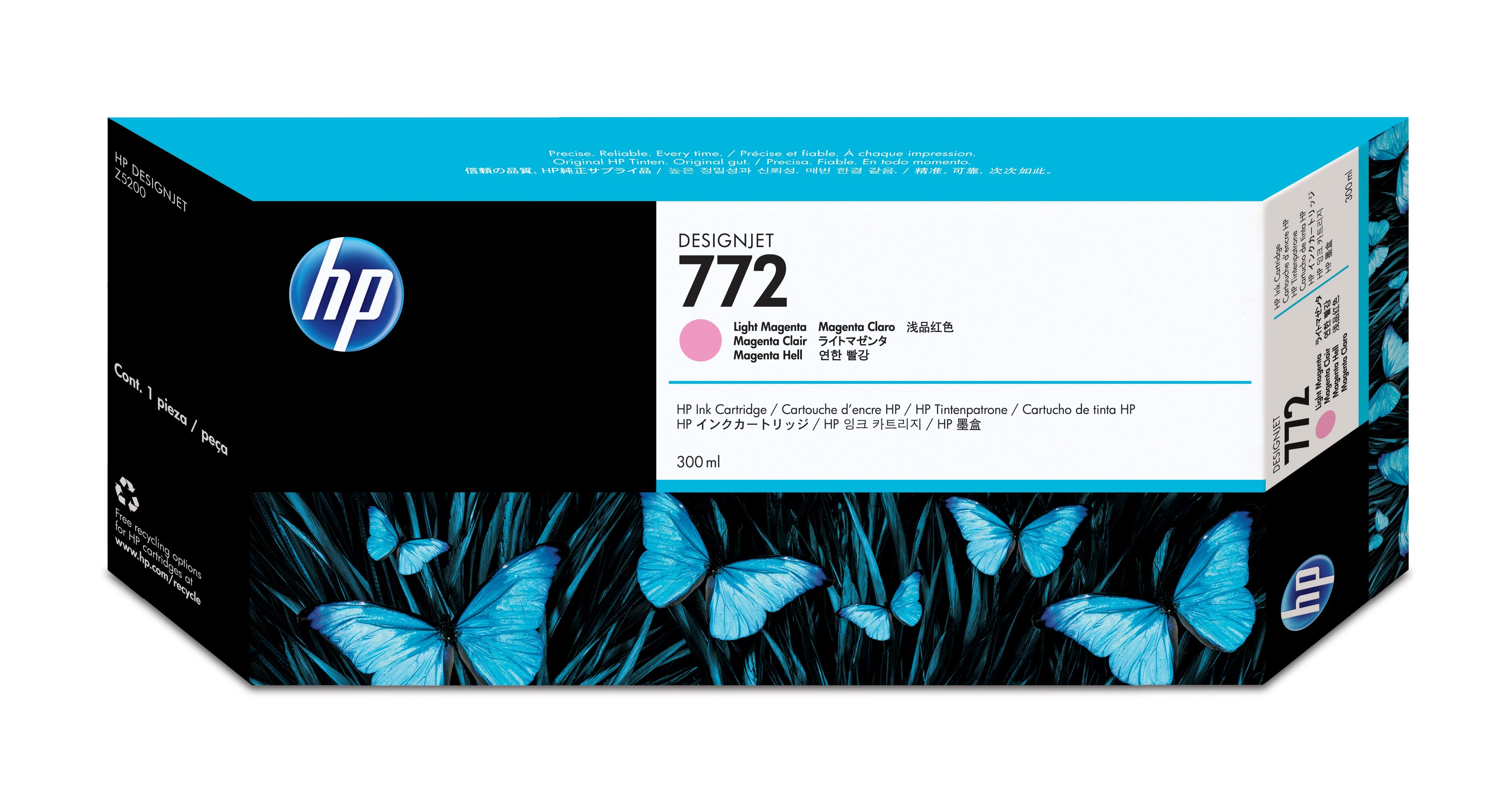 Tinta HP LF 772 Magenta Light DesignJet Z5200 300Ml