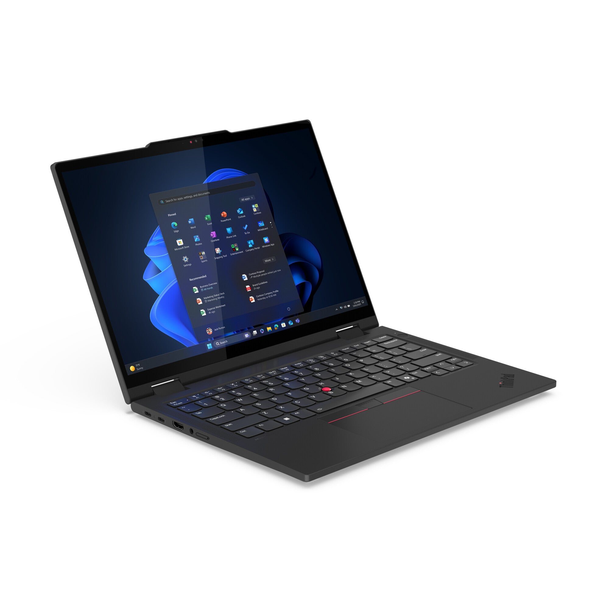 Lenovo ThinkPad T14s 2-in-1 Gen 1 Intel Core Ultra 7 255U Híbrido (2-en-1) 35.6 cm (14") Pantalla táctil WUXGA 16 GB LPDDR5x-SDRAM 512 GB SSD Wi-Fi 7 (802.11be) Windows 11 Pro Español Negro