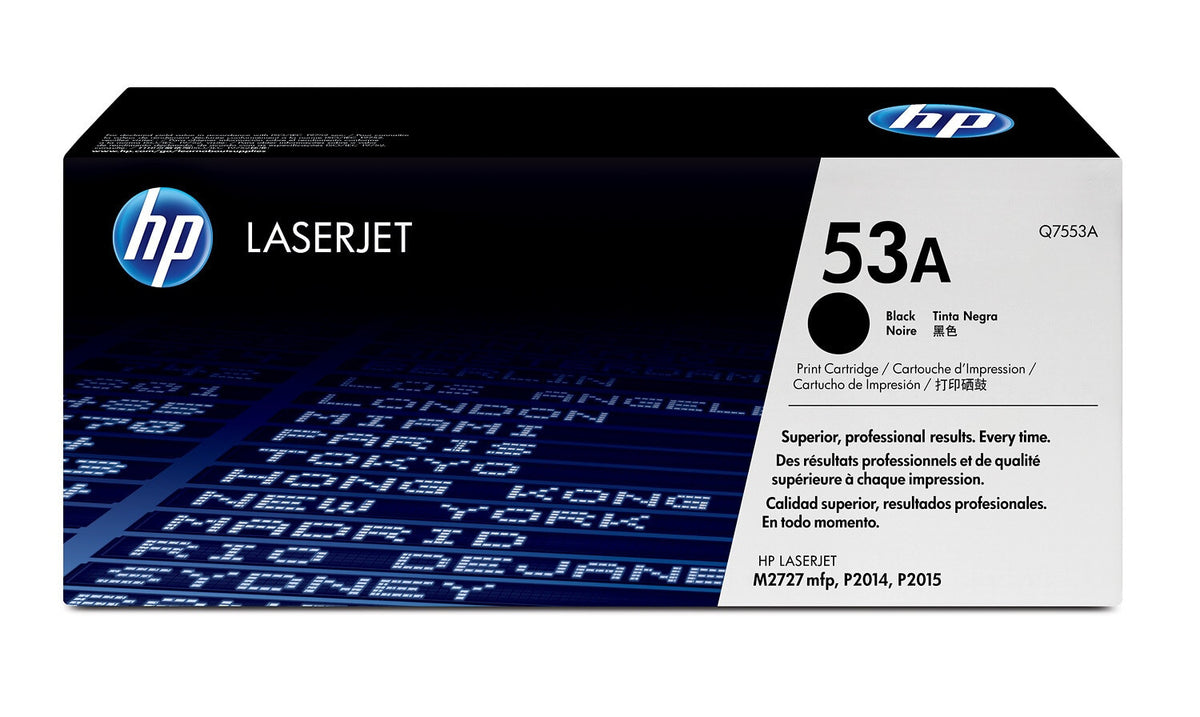 HP Cartucho original de tóner negro 53A LaserJet