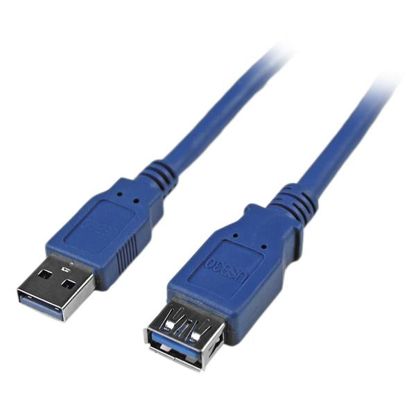 CABLE DE 1.8M DE EXTENSIN PASIVO USB 3.0 SUPERSPEED - MACHO A HEMBRA USB A - EXTENSOR - AZUL - STARTECH.COM MOD. USB3SEXTAA6