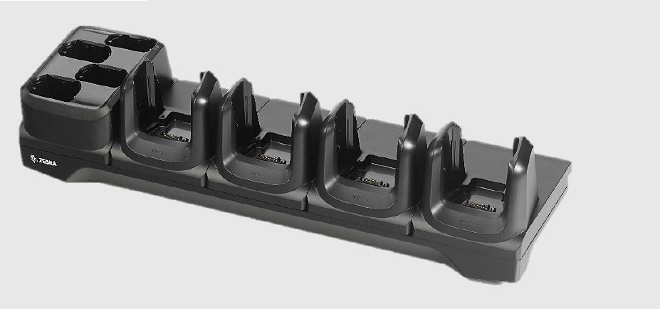 Zebra 4-Slot Ethernet Cradle for 4 Terminals and 4 Batteries Requires PWR-BGA12V108W0WW CBL-DC-381A1-01 23844-0