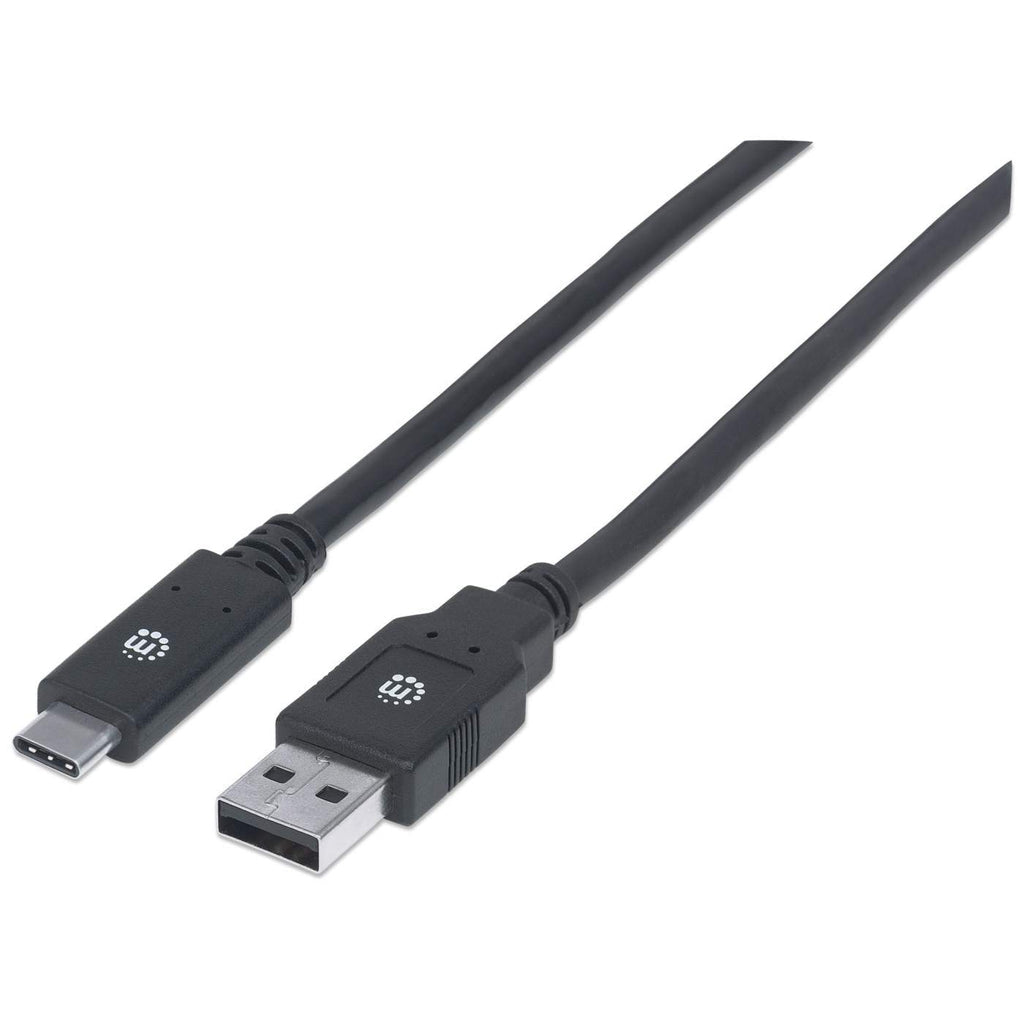 Manhattan USB A-C 3.1 Super Speed Cable 2m Black