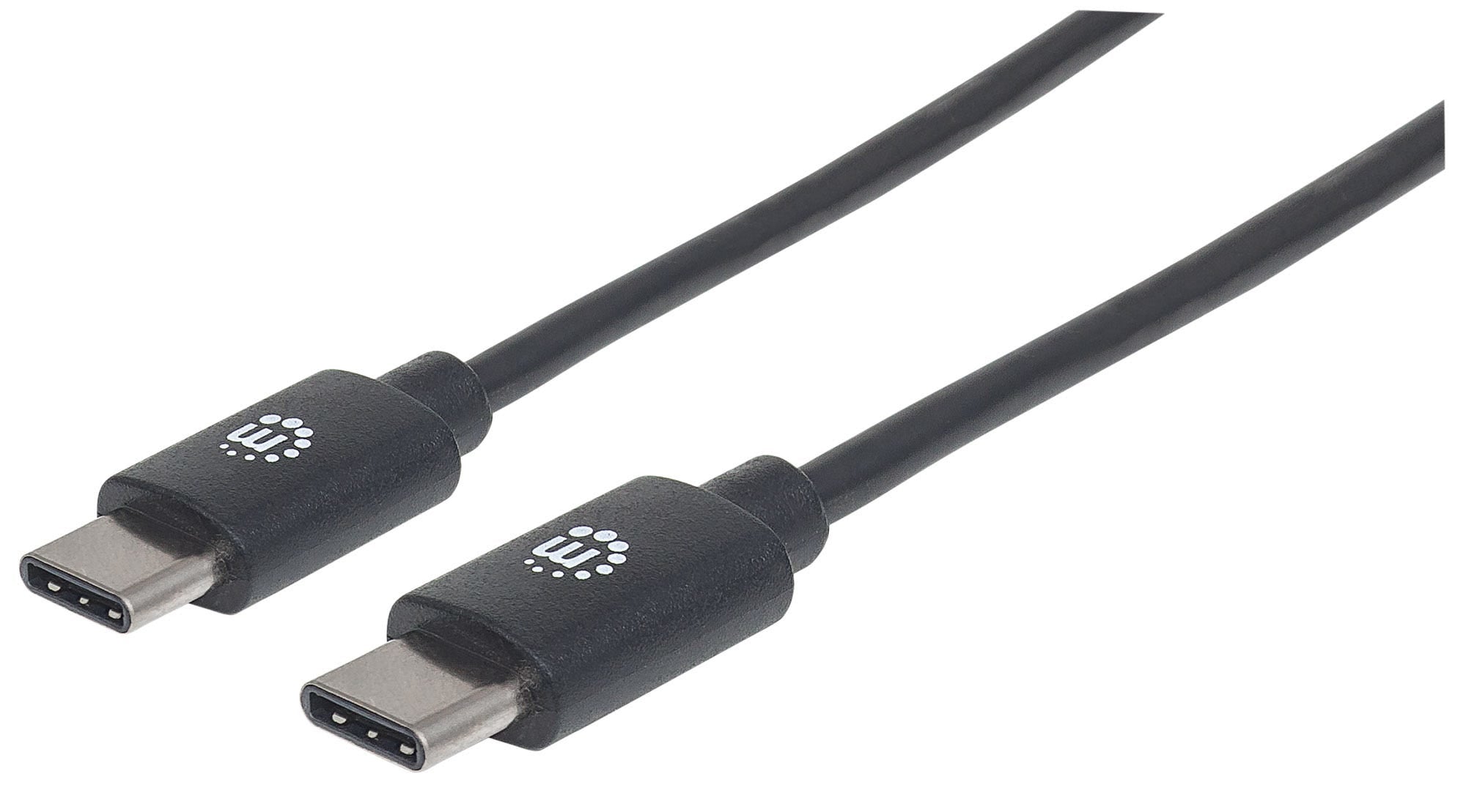 Manhattan USB-C 2.0 High-Speed Cable 2m Black