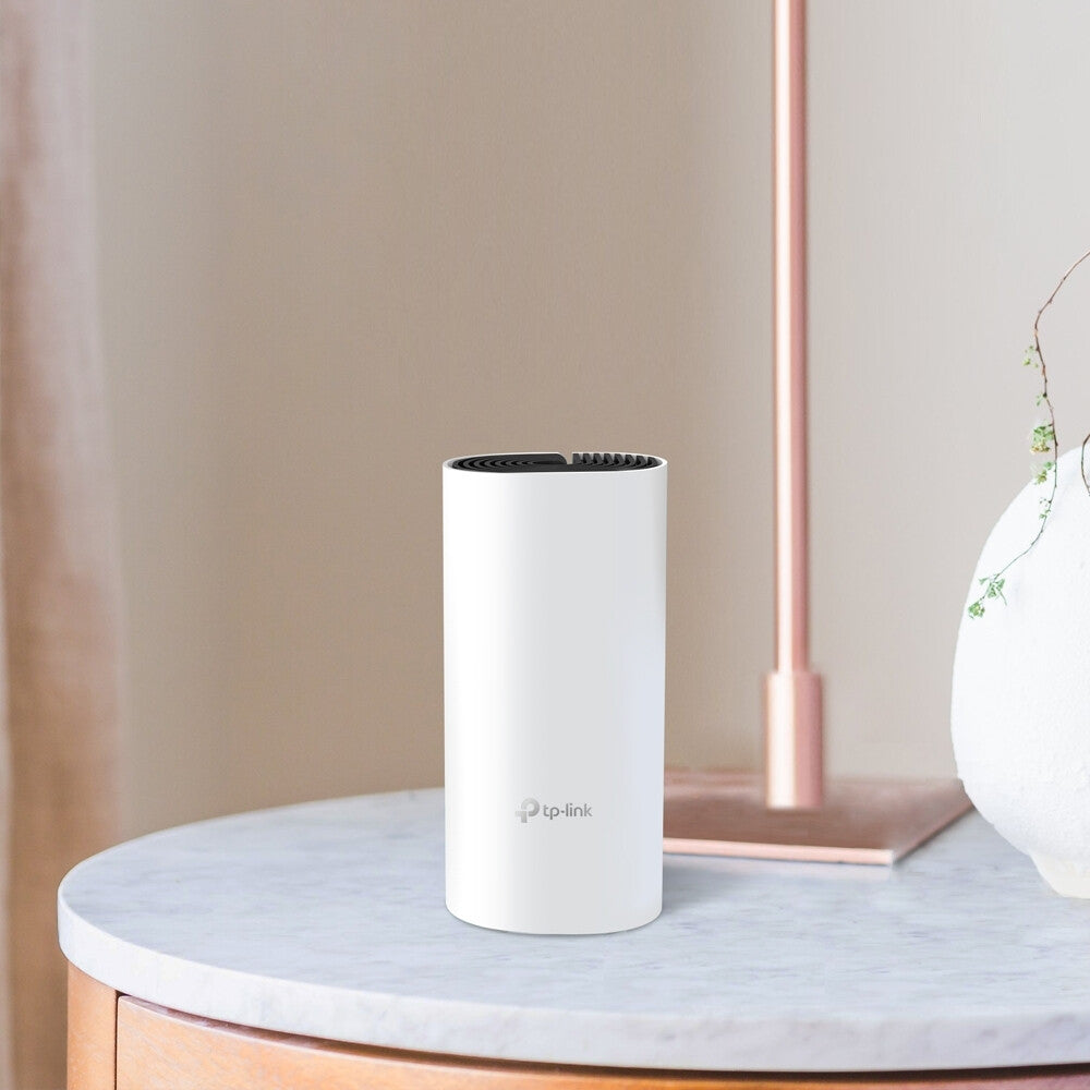 TP-Link Deco E4 (1-pack) Doble banda (2,4 GHz / 5 GHz) Wi-Fi 5 (802.11ac) Blanco, Gris Interno