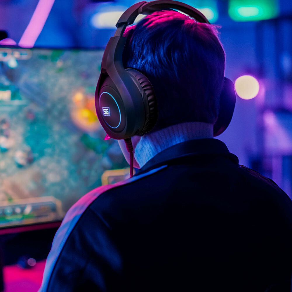 Vorago HS-501 audífono y auriculare Auriculares Alámbrico Diadema Juego Negro