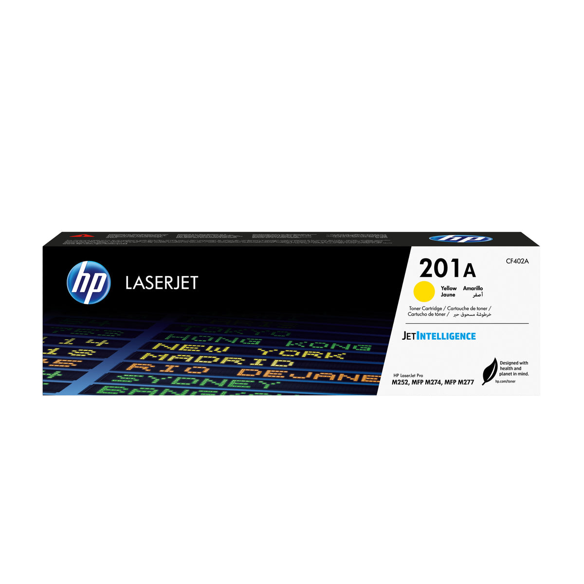 HP Cartucho de tóner original LaserJet 201A amarillo
