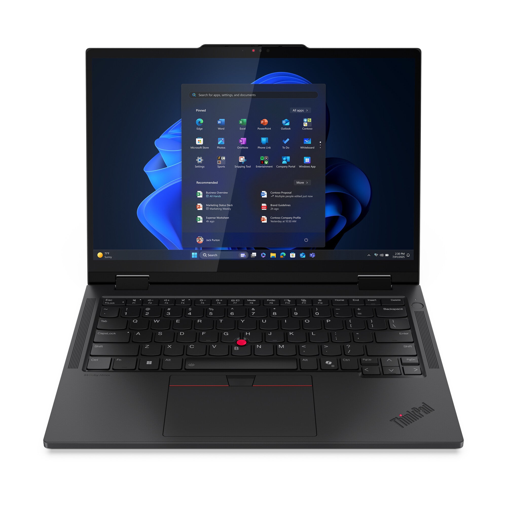 Lenovo ThinkPad T14s 2-in-1 Gen 1 Intel Core Ultra 7 255U Híbrido (2-en-1) 35.6 cm (14") Pantalla táctil WUXGA 16 GB LPDDR5x-SDRAM 512 GB SSD Wi-Fi 7 (802.11be) Windows 11 Pro Español Negro