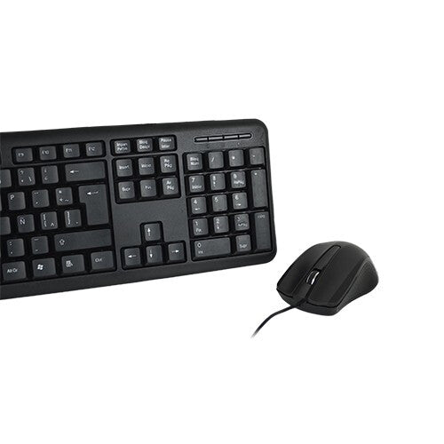 Perfect Choice PC-201076 teclado Ratón incluido Hogar USB QWERTY Español Negro