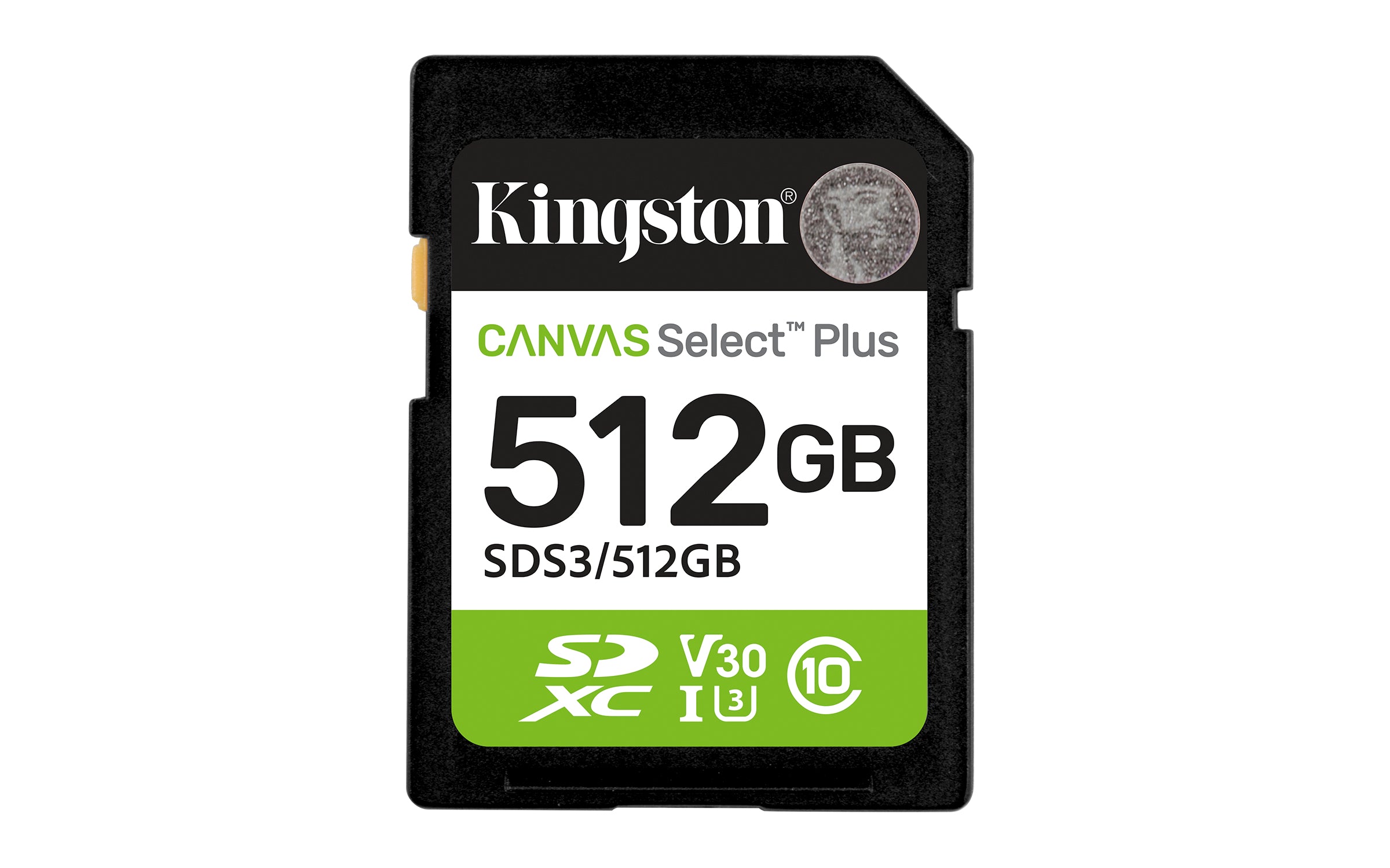 Kingston Flash Canvas Select Plus 512GB SD UHS-I Class 10 SD Card
