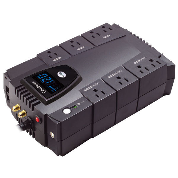 NO BREAK / UPS CYBERPOWER LCD INTELIGENTE 685 VA 390 WATTS 3 AÑOS DE GARANTA EN PILA Y EQUIPO