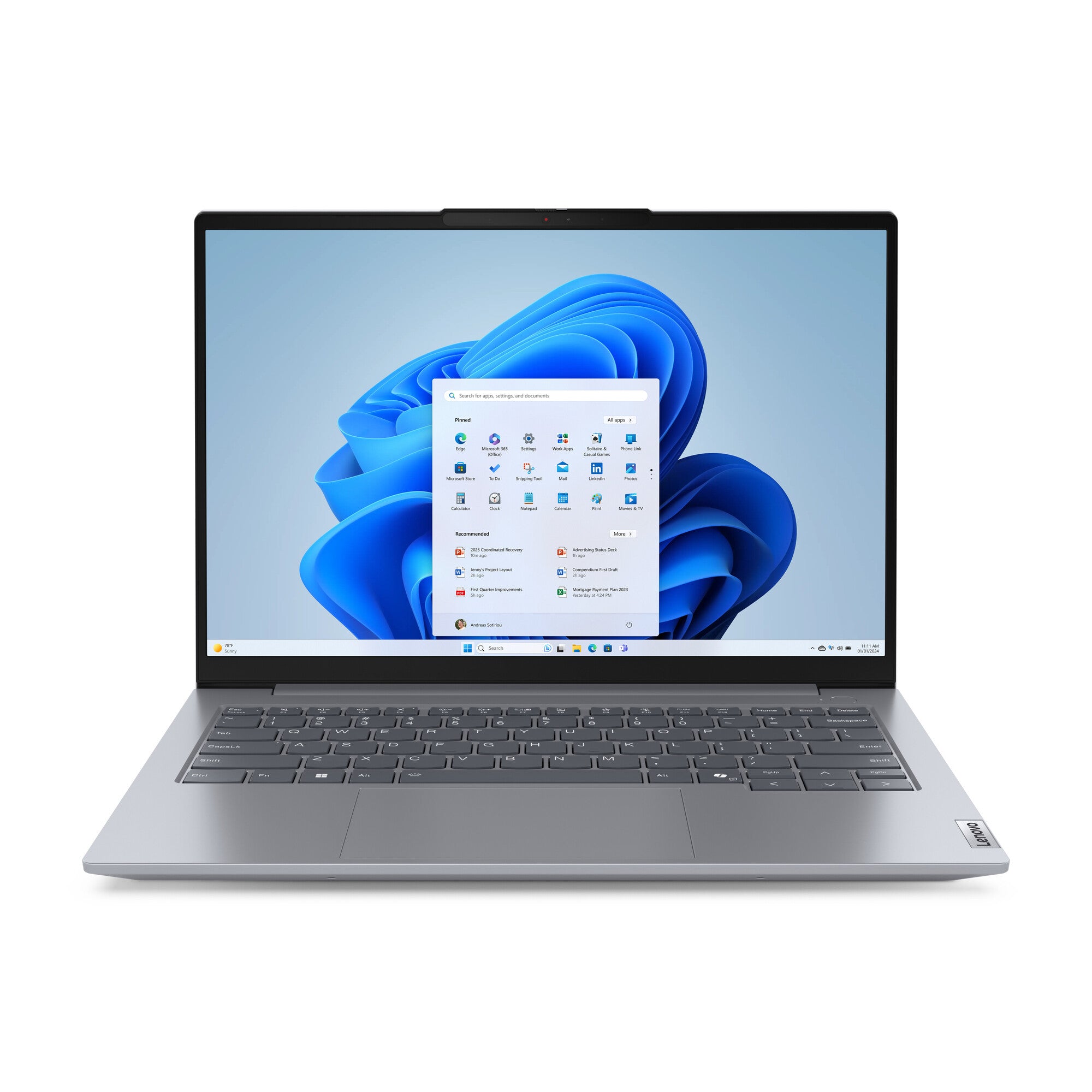 Lenovo ThinkBook 14 G7 ARP AMD Ryzen™ 5 7535HS Computadora portátil 35.6 cm (14") WUXGA 32 GB DDR5-SDRAM 1 TB SSD Wi-Fi 6 (802.11ax) Windows 11 Pro Gris Español