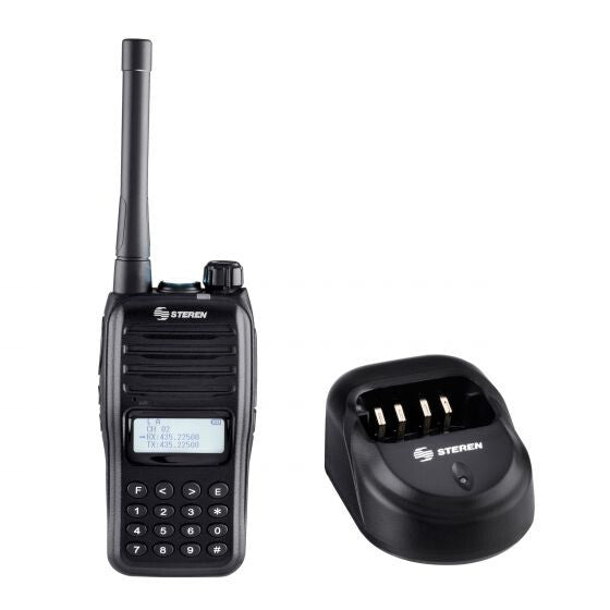 Steren RAD-630 radio de dos vías 16 canales 400 - 470 MHz Negro